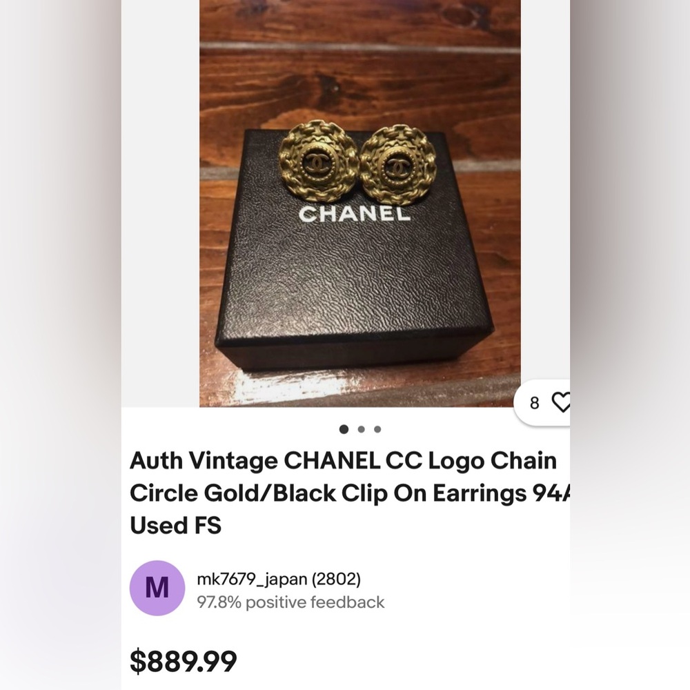 Chanel Vintage coco mark gold - Picture 6 of 6